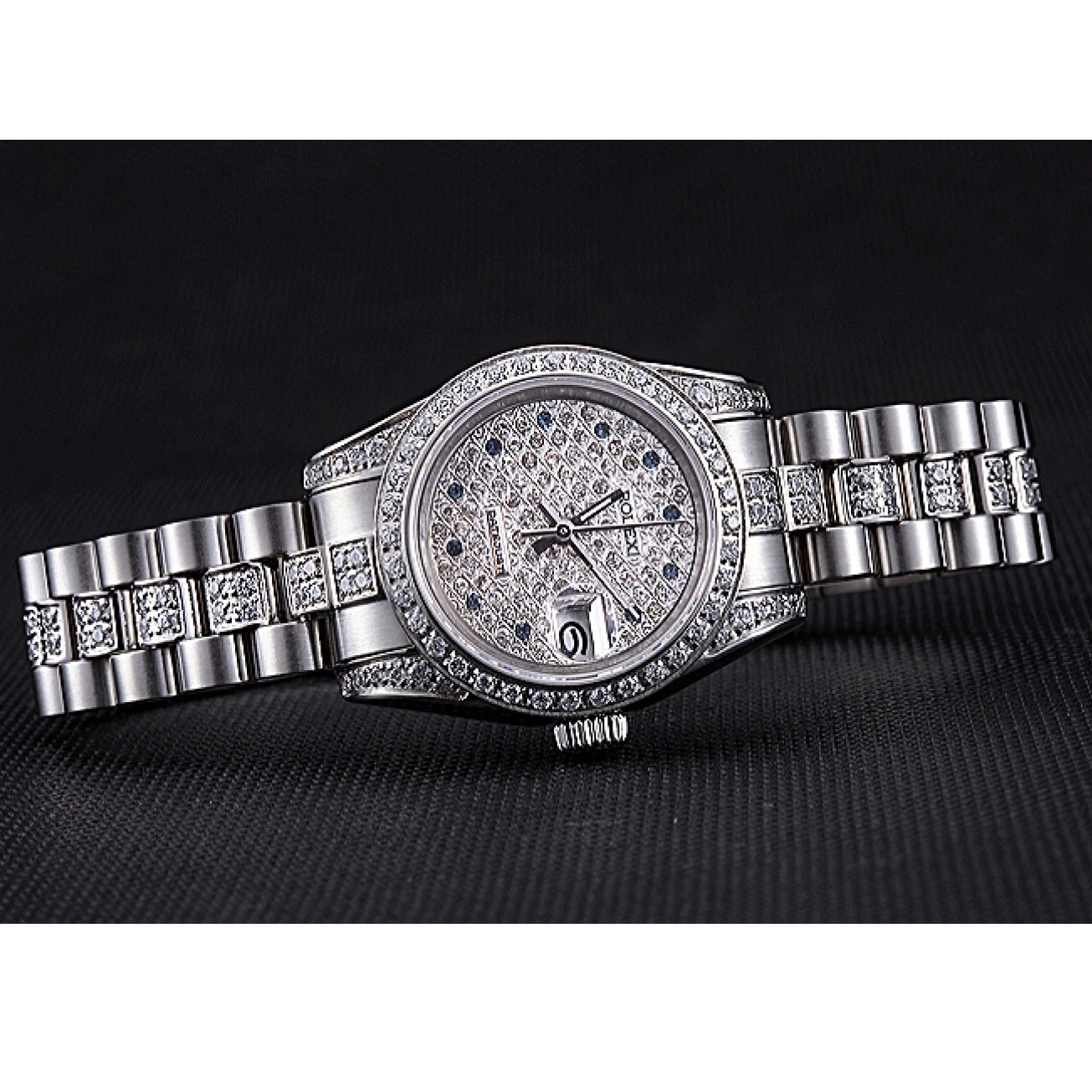 Aaa fake watches Stainless 622021 Dial DateJust Swiss Diamond Rolex Steel 0713